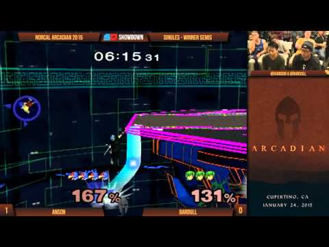 NorCal Arcadian 2015 - Singles - Winner Semis: Anson (Falco) vs Bardull (Marth, Puff)