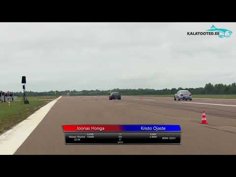 Joonas Honga - Nissan Skyline GT-R vs Kristo Ojaste - BMW 323ci. Dragrace@KuressaareKiirendus2019