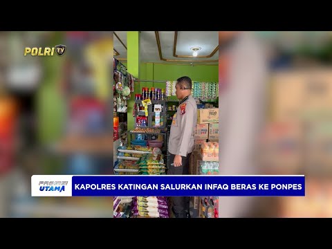 KAPOLRES KATINGAN SALURKAN INFAQ BERAS KE PONDOK PESANTREN