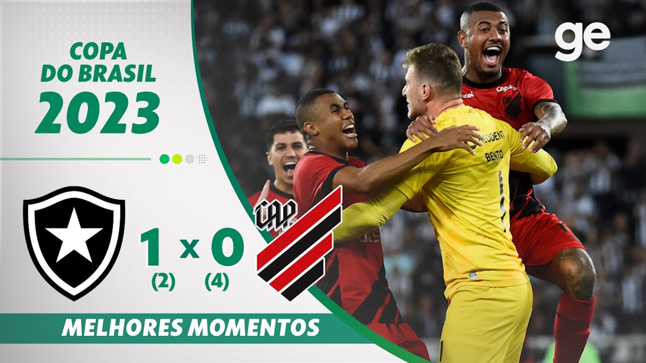 VÍDEO | Gol, melhores momentos e pênaltis de Botafogo x Athletico-PR pela Copa do Brasil