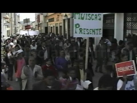 MARCHA PACÍFICA EN TUNJA BOYACÁ - 1996