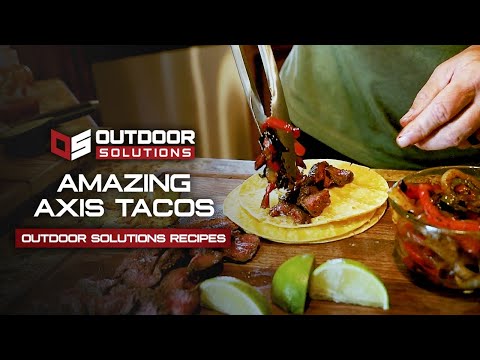 Axis deer tacos