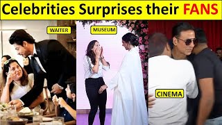 Bollywood celebrities surprising fans  Akshay kuma