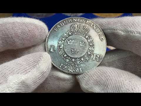 Riksdaler 1781 med 1772-års bild - Tilltalande exemplar från Roberto Delzanno Numismatik