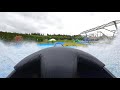 Raging River Log Flume Ride 4k POV