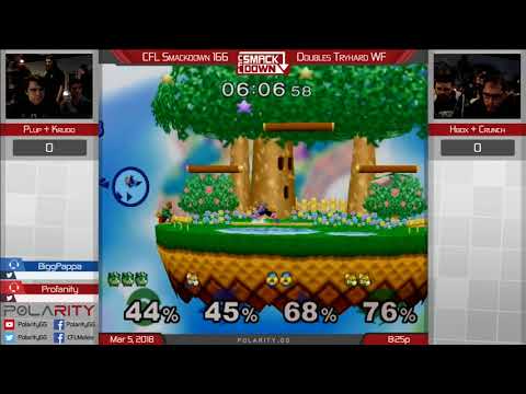 CFL Smackdown 166 Melee - Plup + Krudo vs Hbox + Crunch - Doubles WF