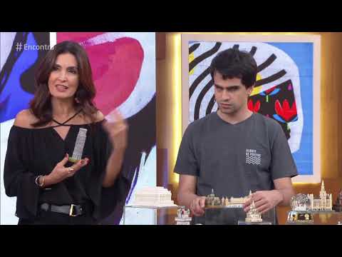 Encontro com Fátima Bernardes 11/12/2018 - Deficiente visual usa miniaturas para conhecer pontos