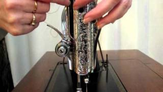 How to thread a Singer 15K Treadle Sewing Machine