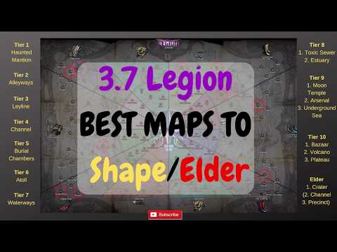 [Path of Exile 3.7] Atlas Strategy, Best Maps to Shape/Elder in Legion