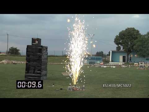 ENIGMA - ES1410 / SFC5022 - Volcano,cylindrical,gold, H 3m, D 20sec,Ø4.7/L12cm, Nec.30, 1.4G