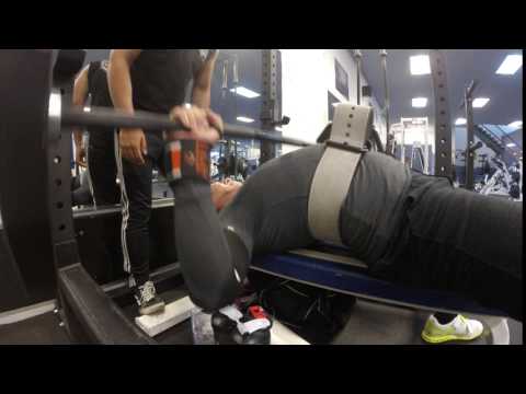 165lb 4x6 MainSet2 only got 3x, cause he touched the bar on reps 4-6x Bench BackRightView