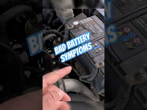 6 symptoms of a Bad Battery #carmechanic #cars #carrepair #mechanic