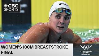 Women's 100m breaststroke final featuring Sophie Angus at Glasgow 2026 Commonwealth Games #swimming