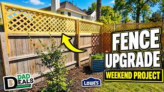 DIY Privacy Lattice Screen + Corner Raised Garden | Lowe's Weekend Project
