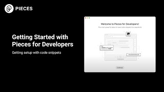 Download the video "Getting Started with Code Snippets | Pieces for Developers"