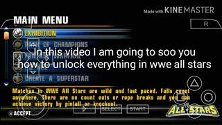 How to unlock everything in wwe all stars