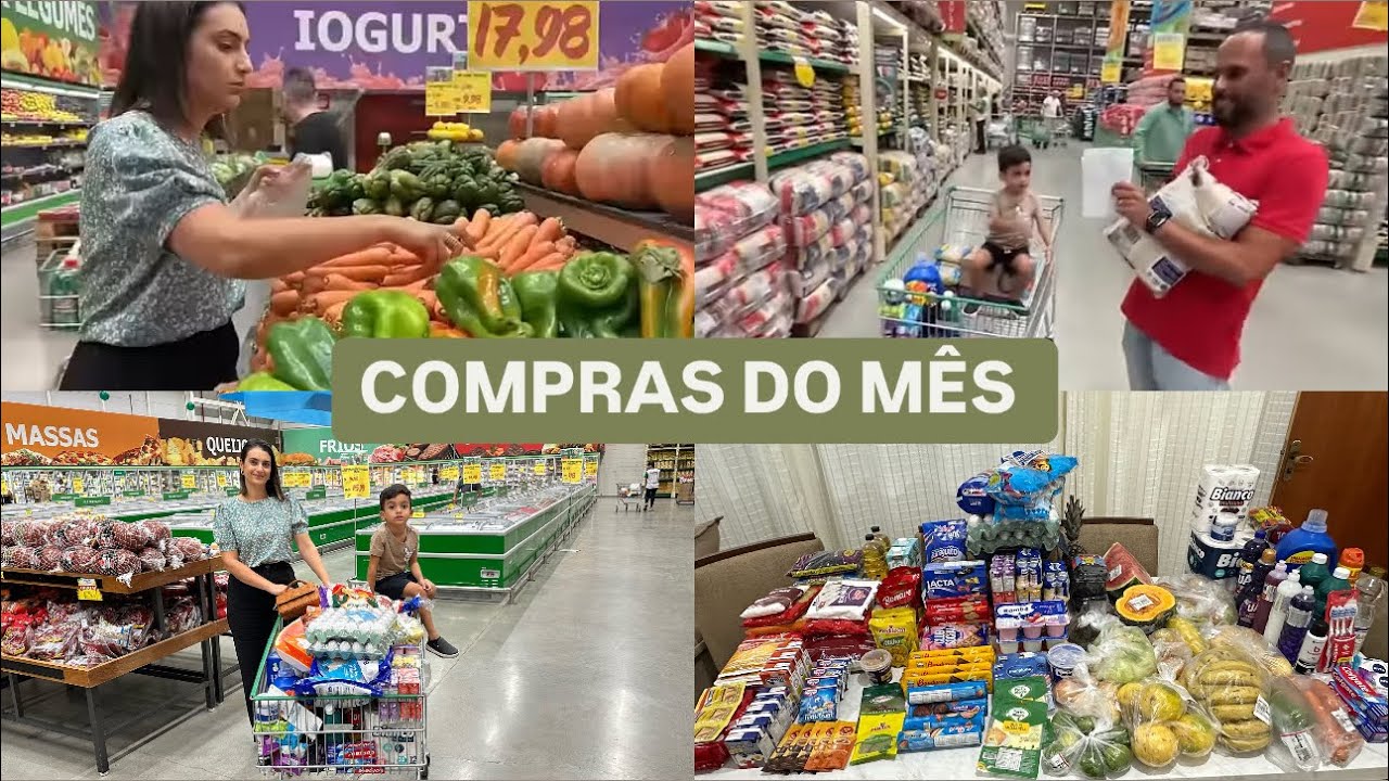 COMPRAS DO MÊS EM MERCADO ATACADISTA | VALOR TOTAL | LAIS VELOSO