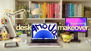 cozy bookshelf & desk makeover 🪴 ikea vlog