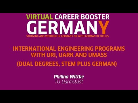 International Engineering Programs: Dual Degree, STEM Plus German -TU Darmstadt