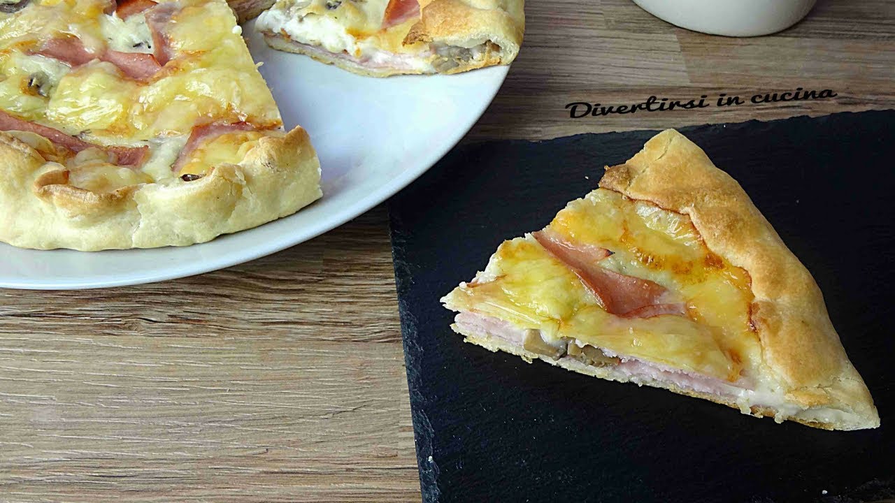 Torta salata funghi e cotto VELOCISSIMA| Divertirsi in cucina