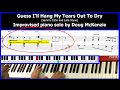 Guess I'll Hang My Tears Out To Dry  - jazz piano tutorial