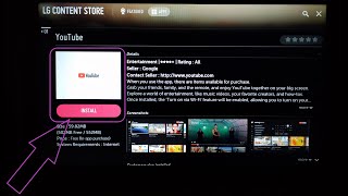 LG SMART TV Install YouTube / Netflix App