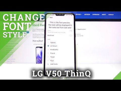 How to Change Font Style in LG V50 ThinQ – Personalize Fonts