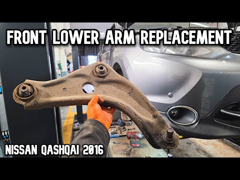 Nissan Qashqai 2016 Front Lower Arm Replacement. How to replace Ball joint.