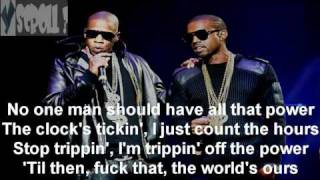 Kanye West- &quot;Power&quot; Remix Ft Jay-Z &amp; Swizz Beatz (Lyrics On Screen)