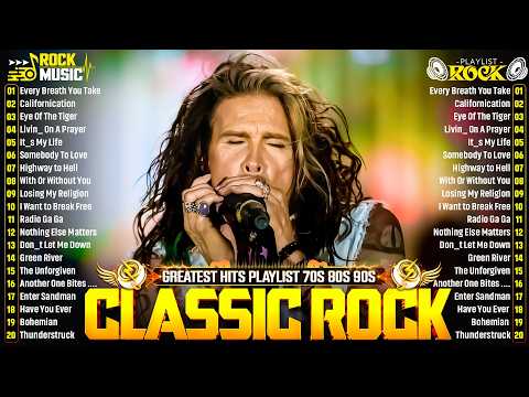 Classic Rock Songs 70s 80s 90s Full Album🎶 Guns N' Roses, ACDC, Bon Jovi, Metallica, Nirvana, Queen