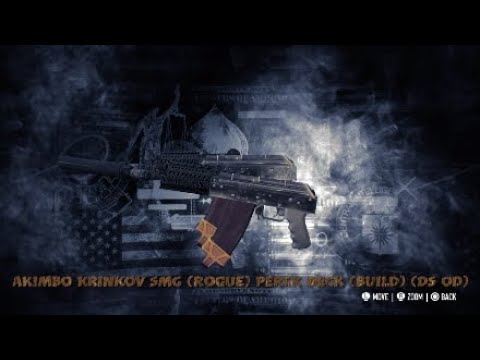 Payday2 (Ps4) akimbo krinkov smg (ROGUE) perck deck build  (ds od)  2020