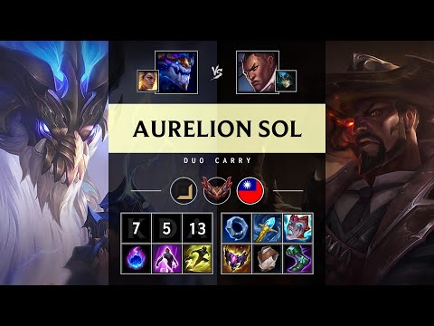 Aurelion Sol Carry vs Lucian - TW Grandmaster Patch 25.08