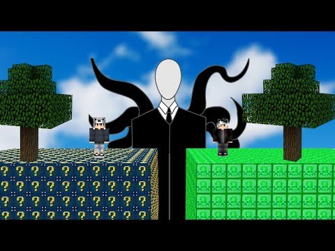 ŞANS BLOK VS UZAY SLENDERMANI - Minecraft