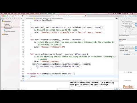 iOS Augmented Reality with ARKit Setting up Our Game| packtpub com