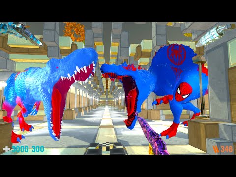 Fps AVATAR vs LIGHTING MAZE OF DINOSAURS - Animal Revolt Battle Simulator