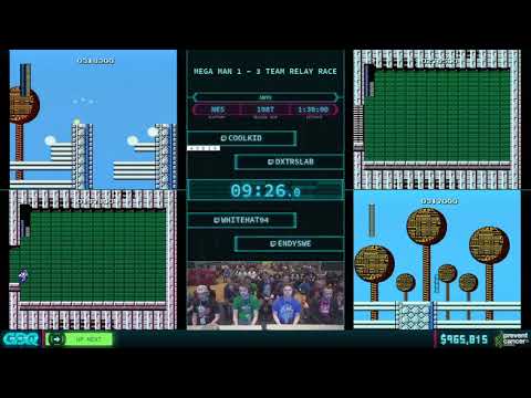 MEGA MAN 1 - 3 TEAM RELAY RACE