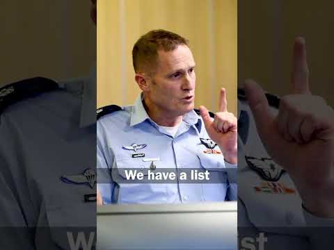 we'll reach every one of them”, Maj. Gen. Tomer Bar, the Israeli Air Force Commander.