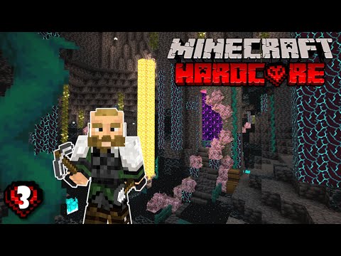 INSANE NETHER ENCOUNTER: First Time in Hardcore Minecraft!