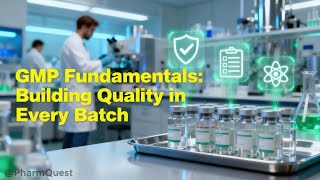 GMP Fundamentals-Building Quality in Every Batch #pharmquest #gmp #pharmacompliance #pharmaquality