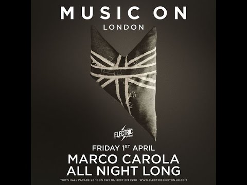 Marco Carola plays EAT DUST - Invaders (Original Mix) @ Music on, Electric Brixton London 2016