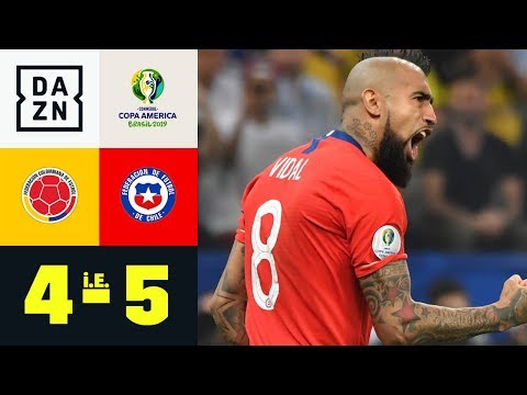 Arturo Vidal und La Roja wahren Triple-Traum: Kolumbien - Chile 4:5 i.E. | Copa America | DAZN