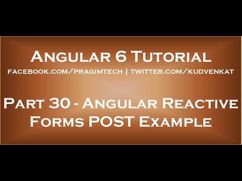 Angular reactive forms post example
