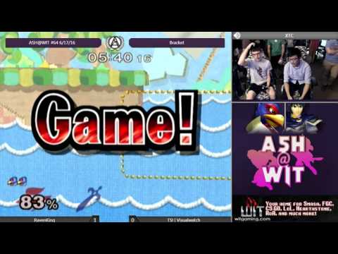 RavenKing (Falco) vs. TSI | Visualwatch (Marth) - ASH@WIT #64 Melee Winner's R2