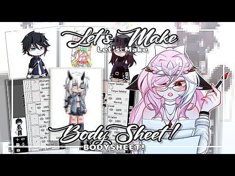 || LET'S MAKE BODYSHEET! || Eng/Indo Sub || #gacha #bodysheet #não