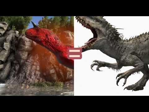 Ark Alpha Carno Vs Adult Indominus Rex #shorts #debate
