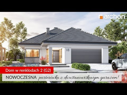 Dom w renklodach 2 (G2) - Mała, nowoczesna parterówka I ARCHON+ Projekty Domów