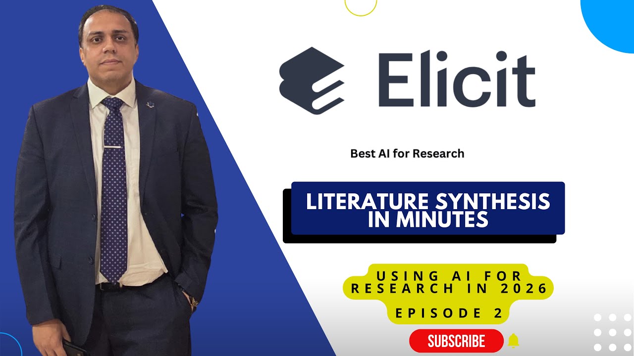 Elicit AI 2026 : Find Research Gaps, Do Literature Synthesis and Review in Minutes + Full Tutorial video thumbnail