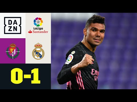 Casemiro köpft Real zurück ins Titelrennen: Valladolid – Real Madrid 0:1 | LaLiga | DAZN Highlights