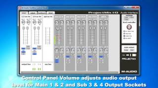 Video thumbnail for M-Audio ProjectMix I/O: Driver Settings Control Panel - Part 2 by RecordingStudio9.com