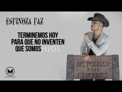 Espinoza Paz - Terminemos Hoy (Video Lyrics)